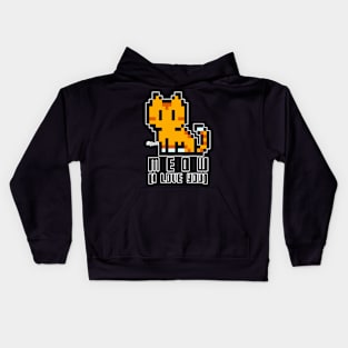 Meet ‘Meow' I love you! Kids Hoodie